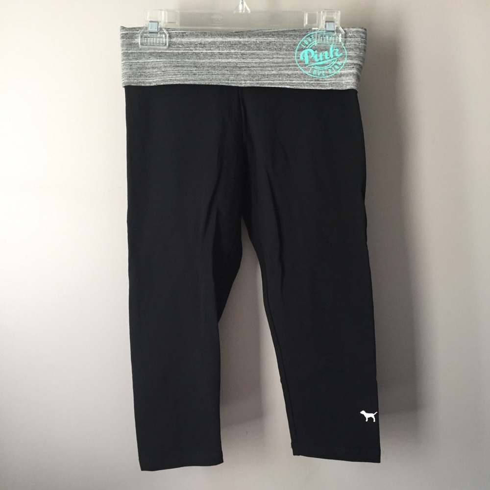 NWT VS Pink foldover crop leggings